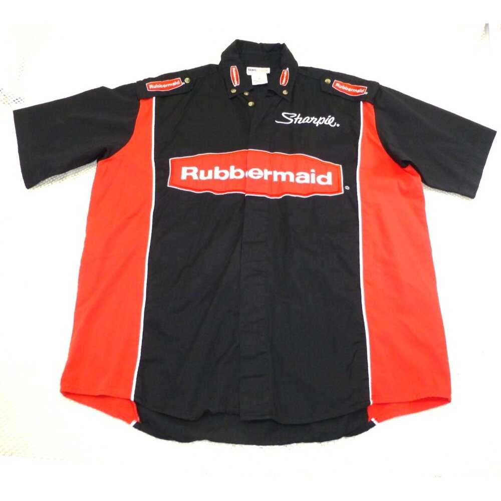 Team Caliber Crew Rubbermaid & Sharpie Racing Shirt XS Short Sleeve Button-Up
